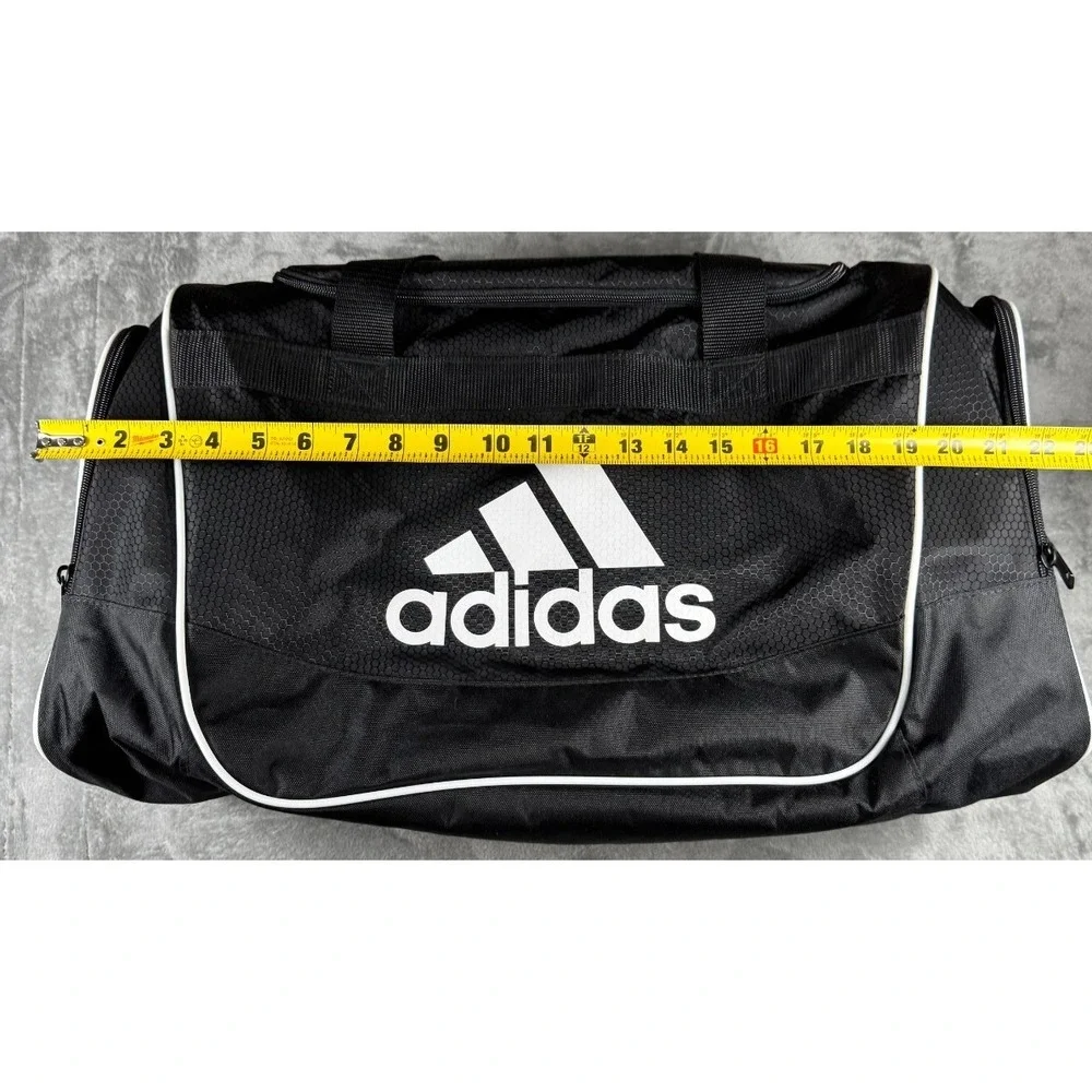 Adidas Defender Medium Duffle Bag‎ Black White One Size 104384-A No Strap